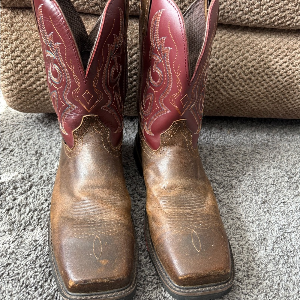 Justin steel toe work boot